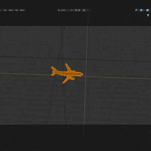 Plane Logo Design Making GIF