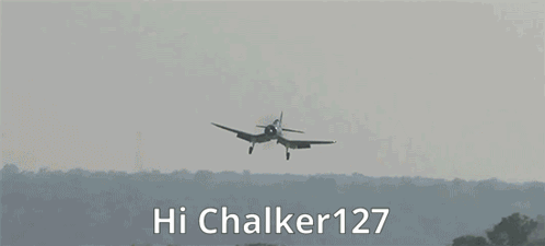 Plane Taking Off Saying Hi Chalker127