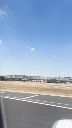 Plane Taking Off with Blue Sky