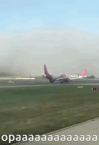Plane Taking Off With Opaaa
