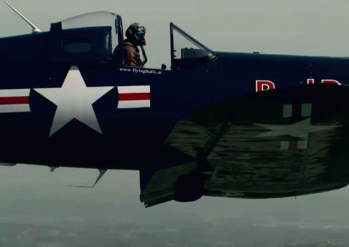 Plane With Letter D Flying GIF