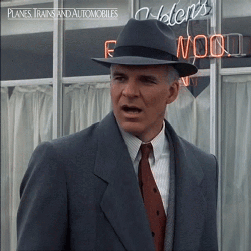 Planes Trains And Automobiles Shocked GIF