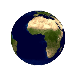 Planet Earth Spinning GIF