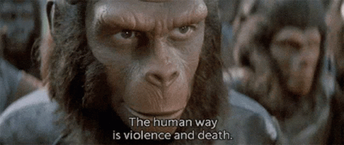 Planet Of The Apes Violence And Death GIF