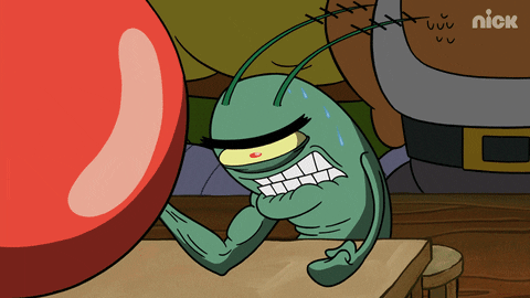 Plankton Arm Wrestling GIF