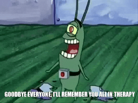 Plankton Bidding Farewell To Everyone GIF