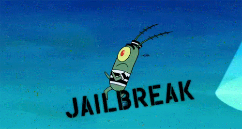 Plankton Escaping From The Jail GIF