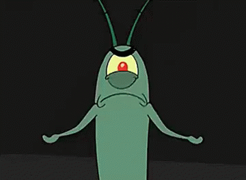 Plankton Scheming An Evil Plan GIF
