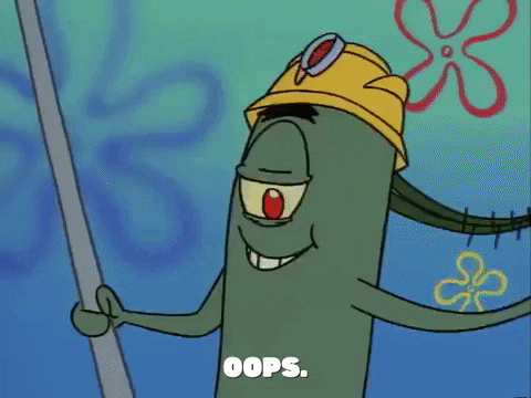 Plankton Wearing A Mining Helmet GIF