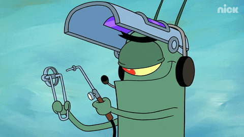 Plankton With A Blowtorch GIF