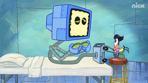 Plankton With Karen And Patrick GIF