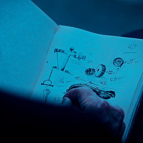 Planning Saw Drawing In Human GIF