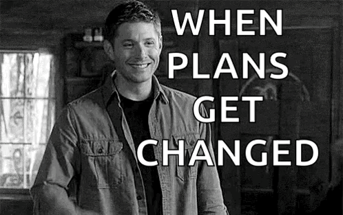 Plans Changed Jensen Ackles Supernatural GIF