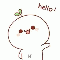 Plant Head Cartoon Saying Hello