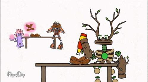 Plant Island Epic Wubbox Hitting Xyster With Ketchup GIF