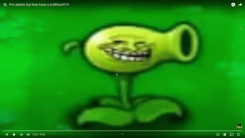 Plants Vs Zombie Troll Face Meme GIF