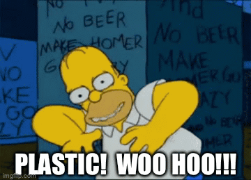 Plastic Woo Hoo Homer Simpson GIF