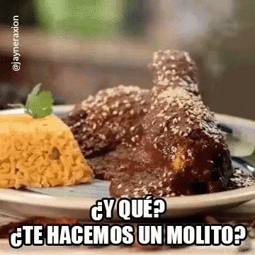 Plate of Food Te Hacemos Un Mojito
