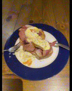 Plate Of Food With Fork And Knife GIF