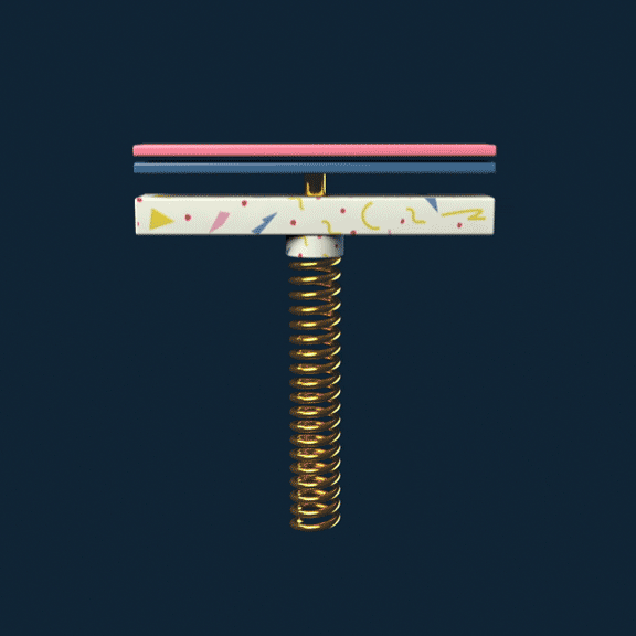 Platform With Spring Under Boing GIF