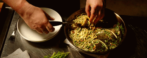 Plating A Pasta GIF
