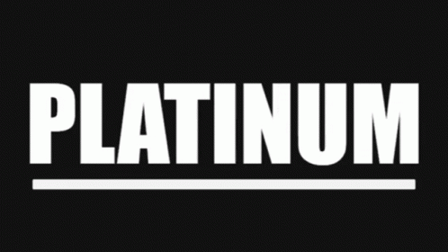 Platinum In White On Black GIF