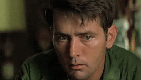 Platoon Actor Martin Sheen GIF