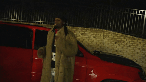 Playboi Carti Smoking Outside Car GIF