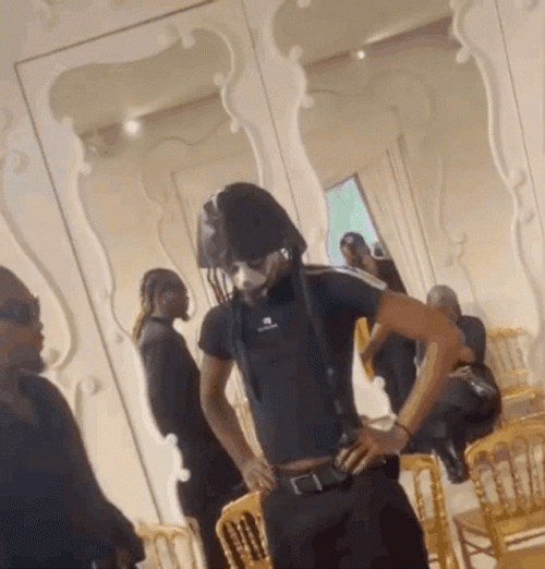 Playboi Carti Wearing Face Paint GIF