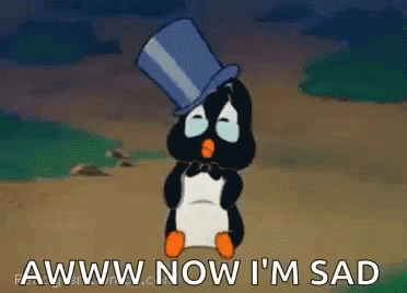 Playboy Penguin Sad Meme GIF