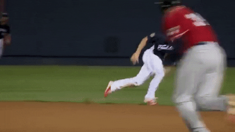 Player Caught A Baseball GIF