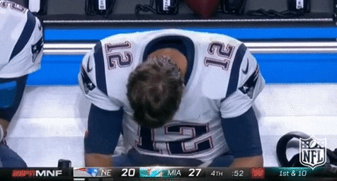 Player Head Down Never Giving Up GIF
