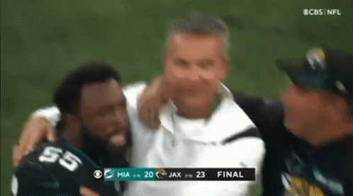 Player Hugged Urban Meyer GIF