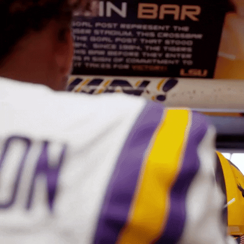 Player Of Ed Orgeron Touching Win Sign GIF