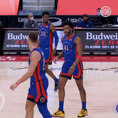 Players Side Chest Bump GIF