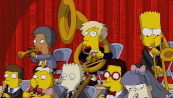 Playful Bart Simpsons Sad Trombone Attack GIF