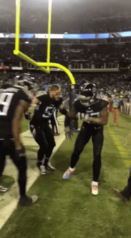 Playful Derrick Henry Stiff Arm GIF