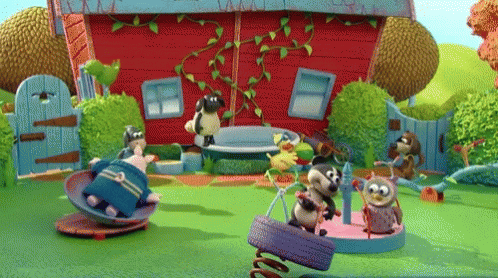 Playground Happy Playing Timmy Time GIF
