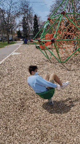 Playground Nerd Mask Spinning Top GIF