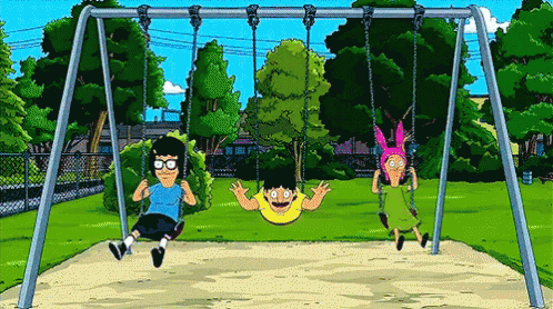 Playground Swing Bob's Burgers GIF