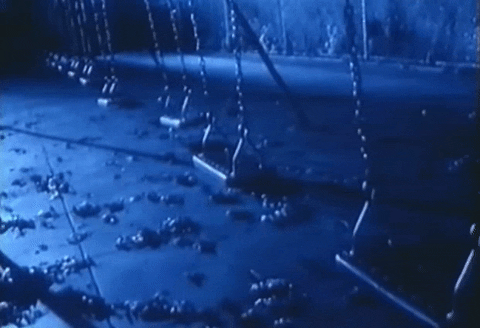 Playground Swing Spooky Halloween GIF