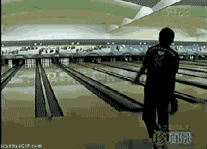Playing Bowling Like A Boss GIF