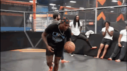 Playing Duke Dennis Basketball Dunk GIF