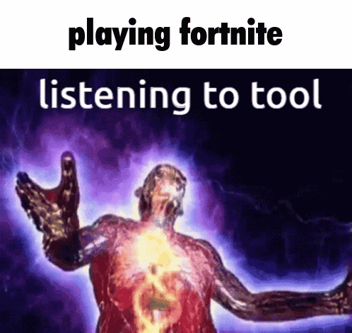 Playing Fortnite And Listening To Tool GIF