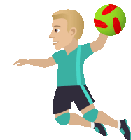 Playing Handball Joypixels Sticker GIF