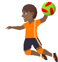 Playing Handball Joypixels Sticker GIF