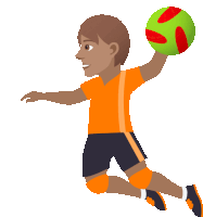 Playing Handball Joypixels Sticker GIF
