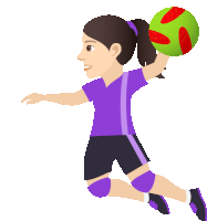 Playing Handball Joypixels Sticker GIF