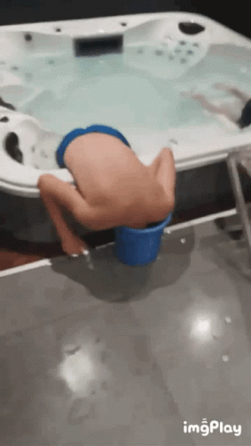 Playing In Hot Tub GIF
