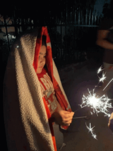 Playing Outside Fireworks Meme GIF